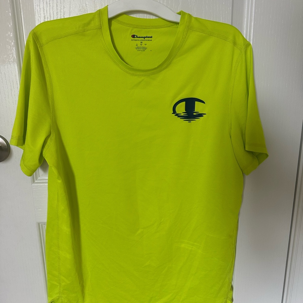 Champion Men's Bright Yellow Tee